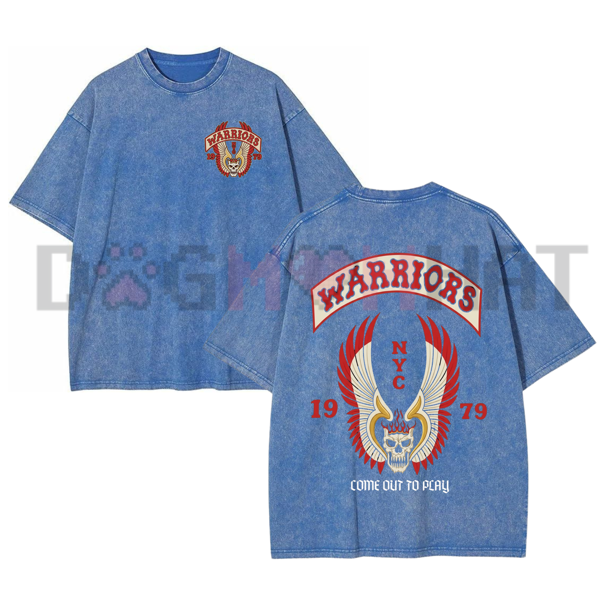 Parke Horizon Top – The Warriors 1979 Cult Film Vintage Double-Sided Skull Graphic Sleeveless Tank Top