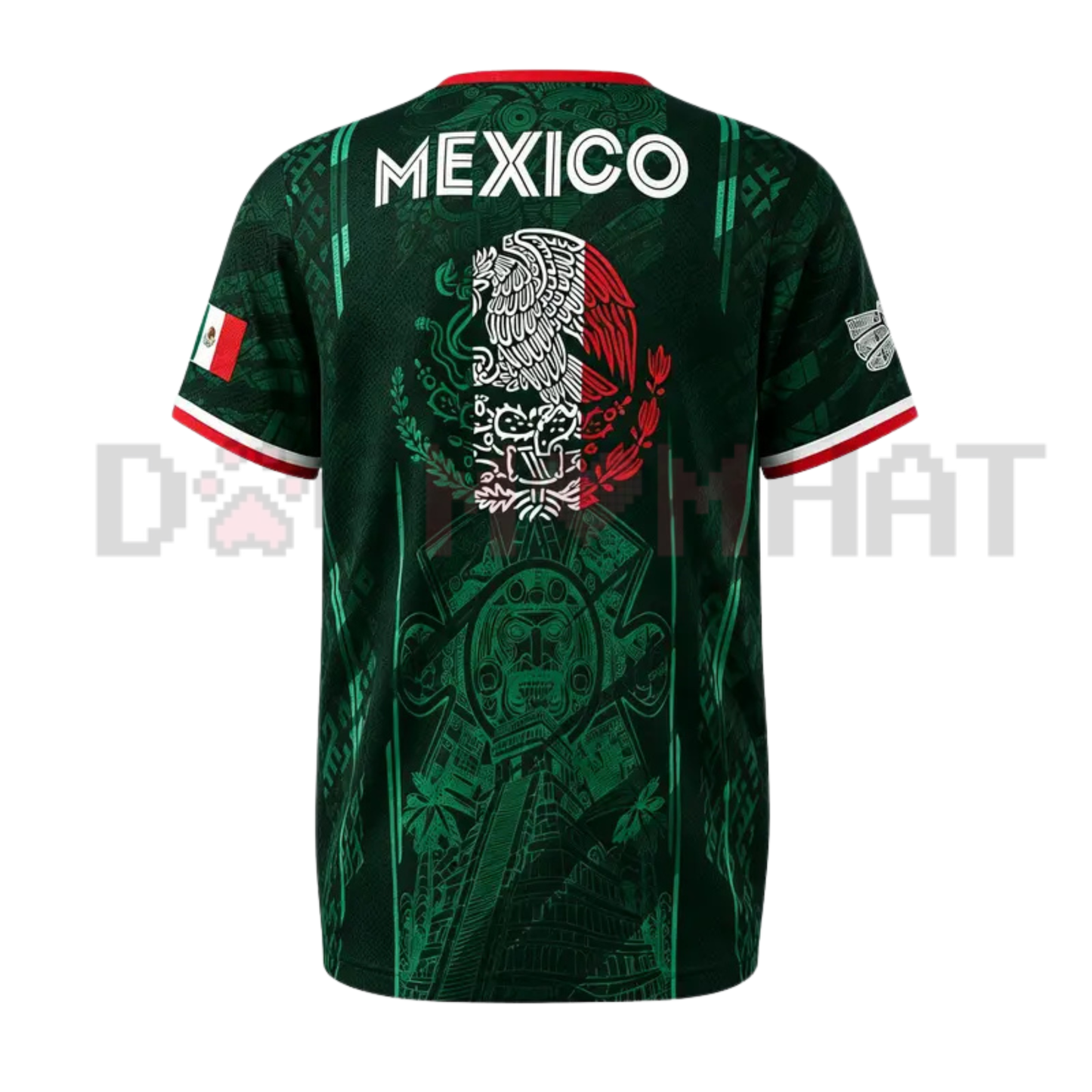 Mexico Chichen Itza Pyramid Retro Soccer Jersey - All Over Print Sportswear