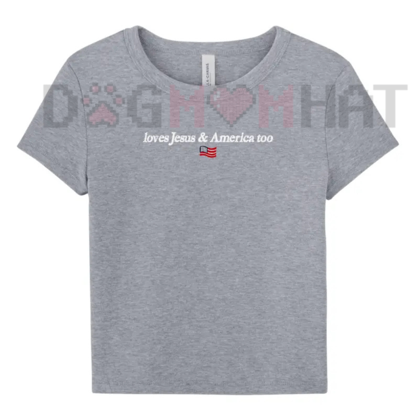 Embroidered Christian Lifestyle Top, 4th Of July Coquette Patriotic Baby Tee