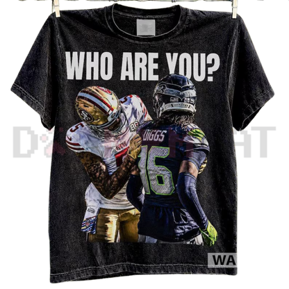 Comfort Colors® Mike Evans "Who Are You?" Football Graphic T-Shirt