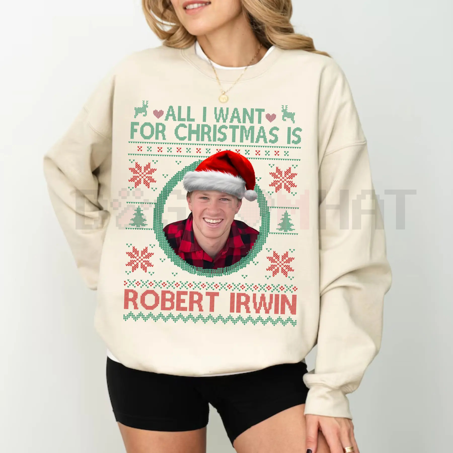 Robert Irwin DWTS 2025 Ugly Christmas Sweatshirt