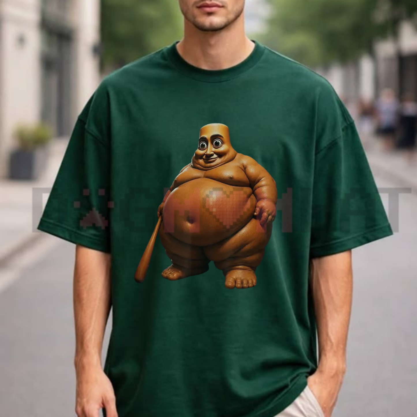 Viral Sahur Drummer Meme Graphic Tee - Funny Tung Tung Tung Pure Cotton Unisex Casual Shirt