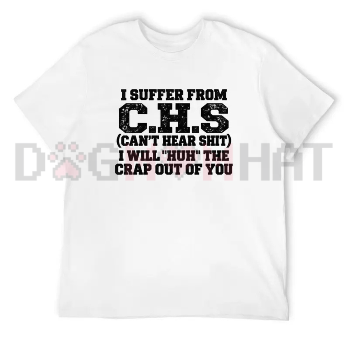 Parke Horizon Tee – "Huh?" Sarcastic Hearing Humor Graphic T-Shirt