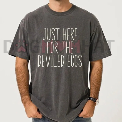 Inappropriate Deviled Eggs Thanksgiving and Christmas Funny Graphic T-Shirt