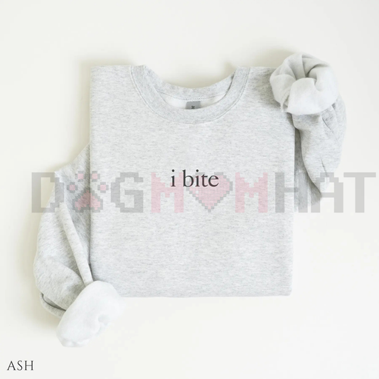"I Bite" Sarcastic Jumper – Unhinged Meme Sweater