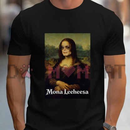 Mona Leehee Mashup Graphic Tee - Funny Art Parody Pop Culture Pure Cotton Unisex T-Shirt