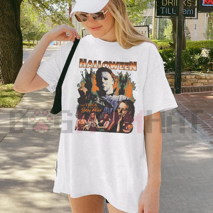 "Halloween 1978 - The Trick Is To Stay Alive" Horror Graphic T-Shirt