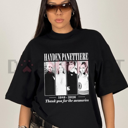 Hayden T-Shirt - "Thank You For The Memories" Tribute Fan Graphic Tee