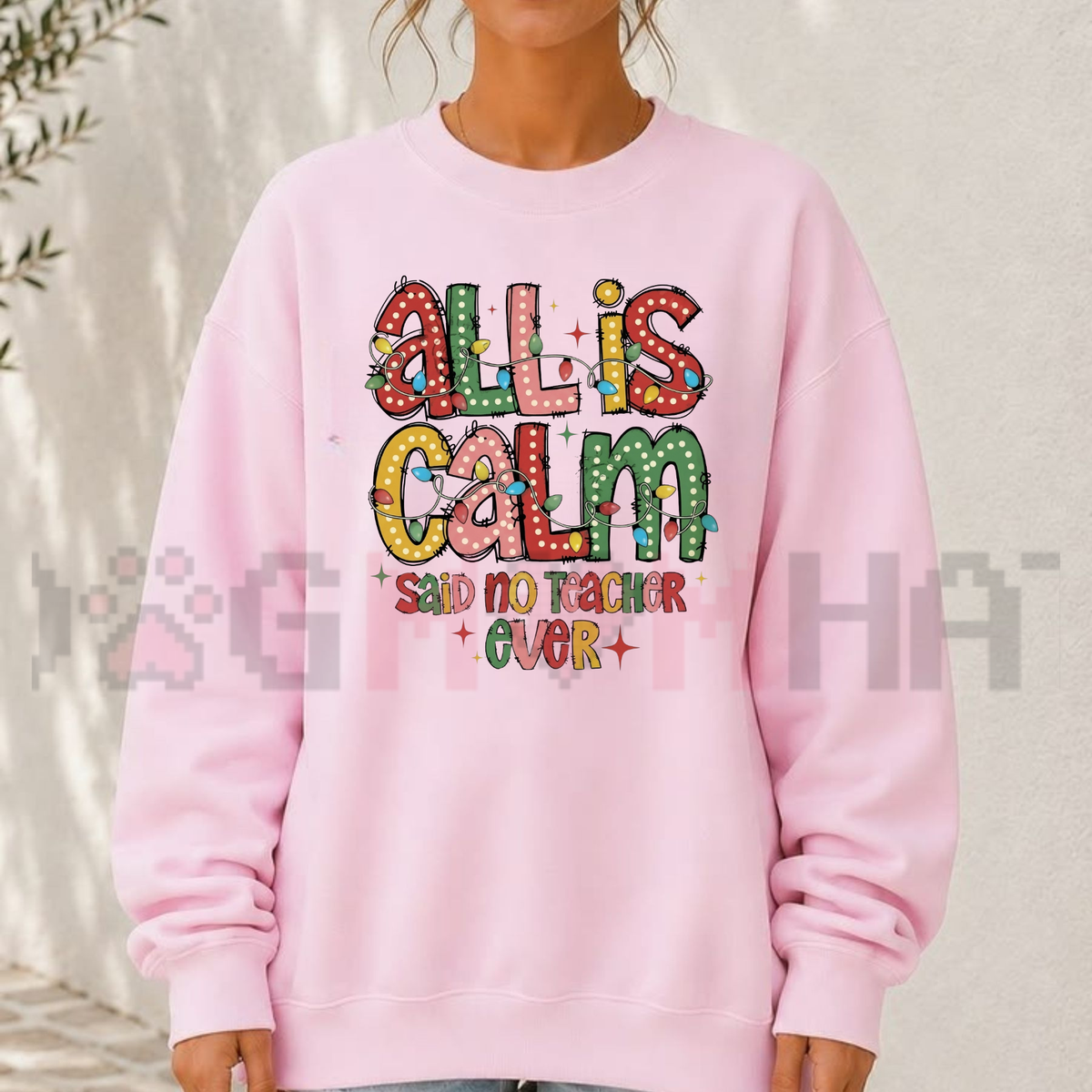 Festive Friction Sweatshirt – Retro Sarcastic Christmas Teacher Holiday Crewneck
