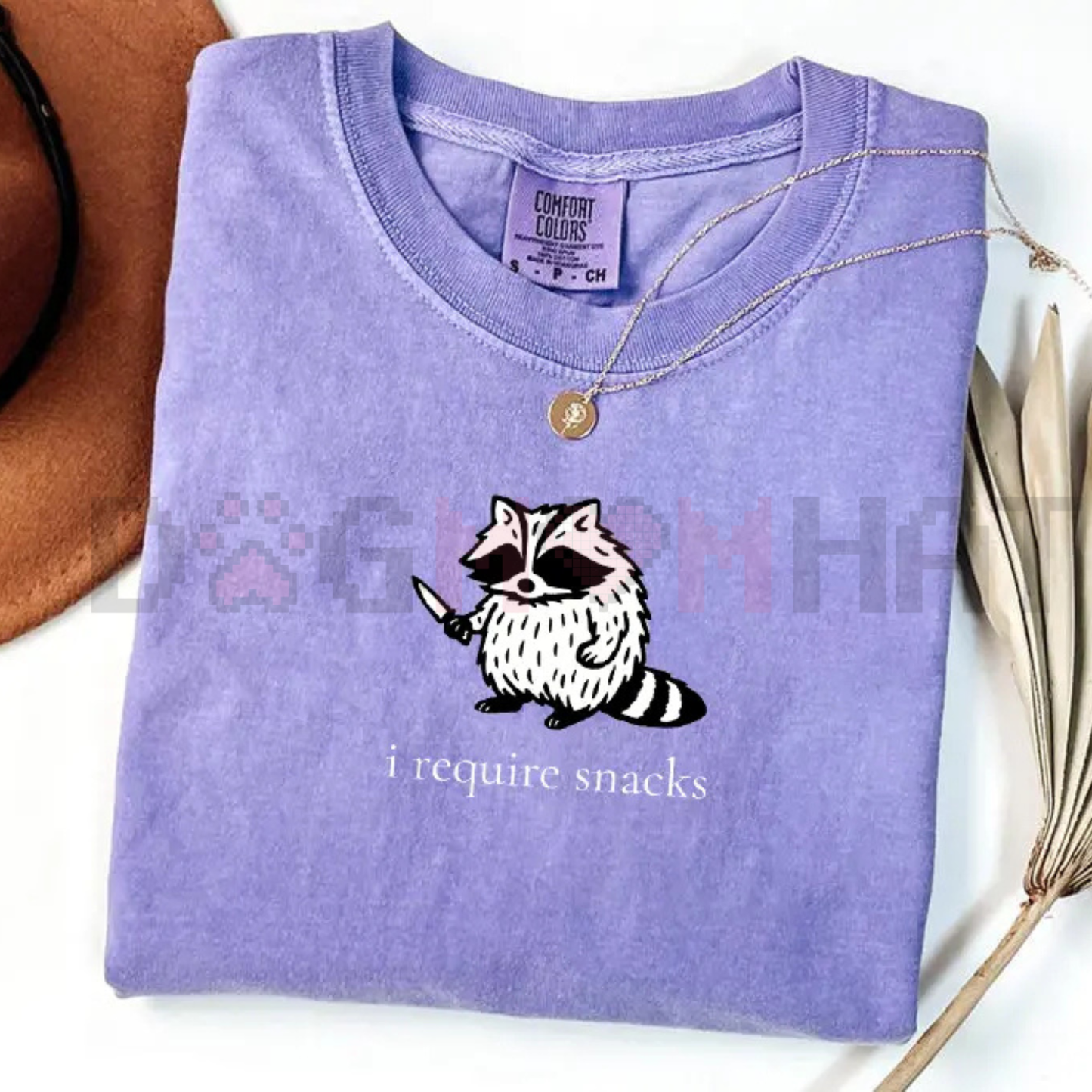 "I Require Snacks" Raccoon T-Shirt