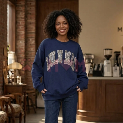 LULUMAC Women's Letter Print Graphic Sweatshirt