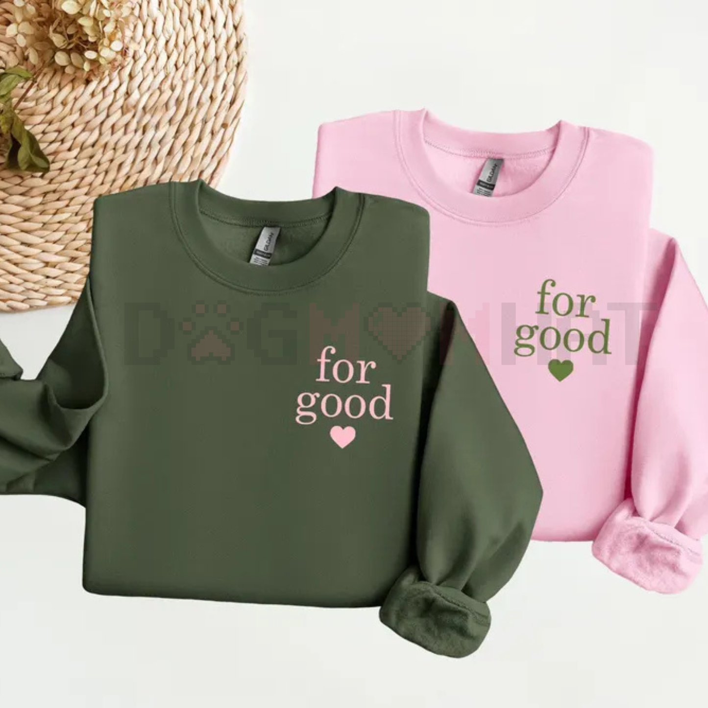 Minimalist 'For Good' Positive Statement Jumper sweatshirt