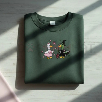 'Defy Gravity' Wicked Goose Embroidered Sweatshirt