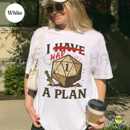 "Don't Worry I Have A Plan" Dnd Shirt – Funny Tabletop Games Tee