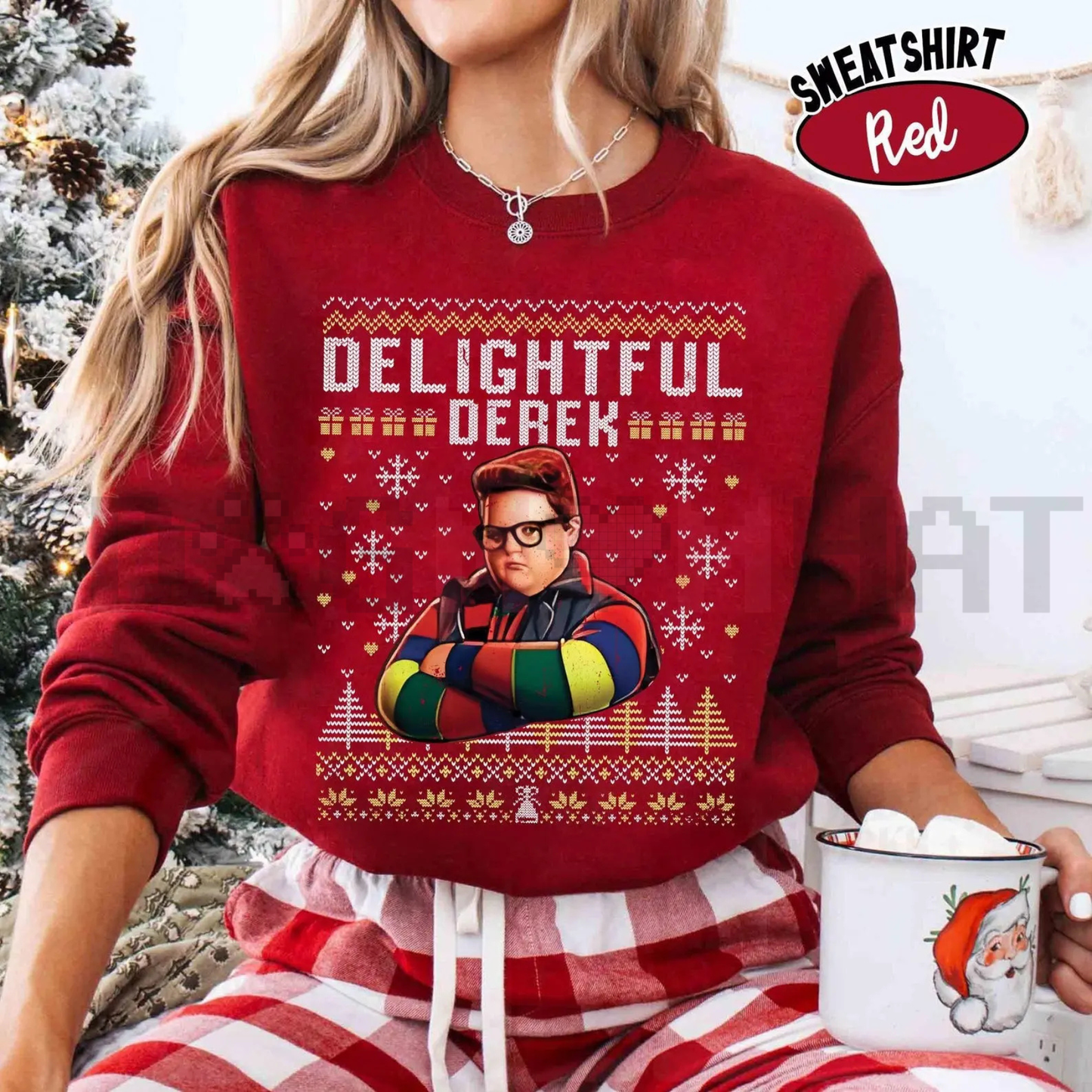 "Delightful Derek" Christmas Sweatshirt