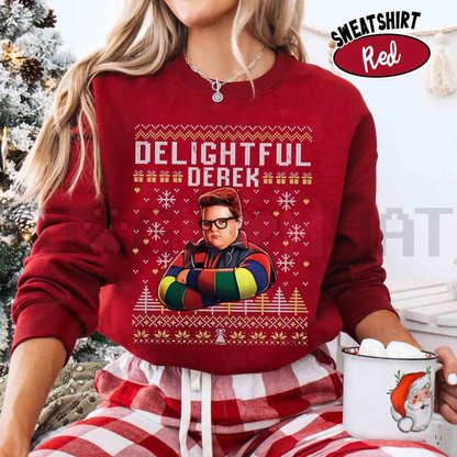 "Delightful Derek" Christmas Sweatshirt