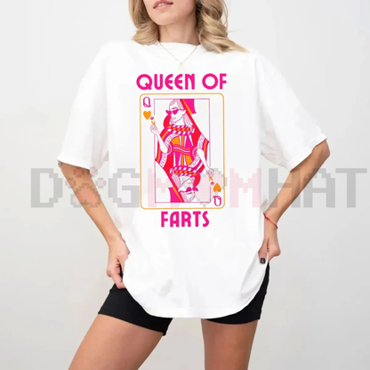 "Queen of Farts" Funny Joke T-Shirt