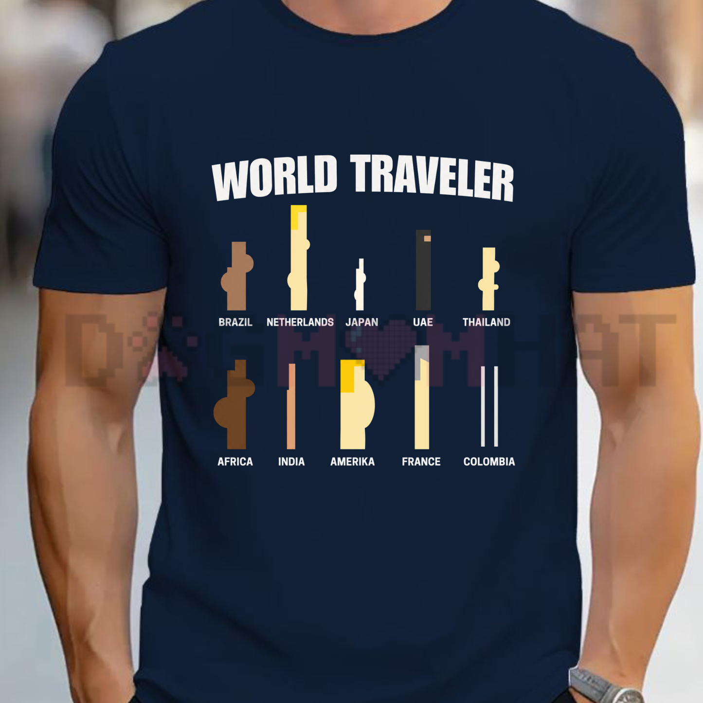 World Traveler Vintage Graphic Tee - Aesthetic Wanderlust Camping & Trip Shirt