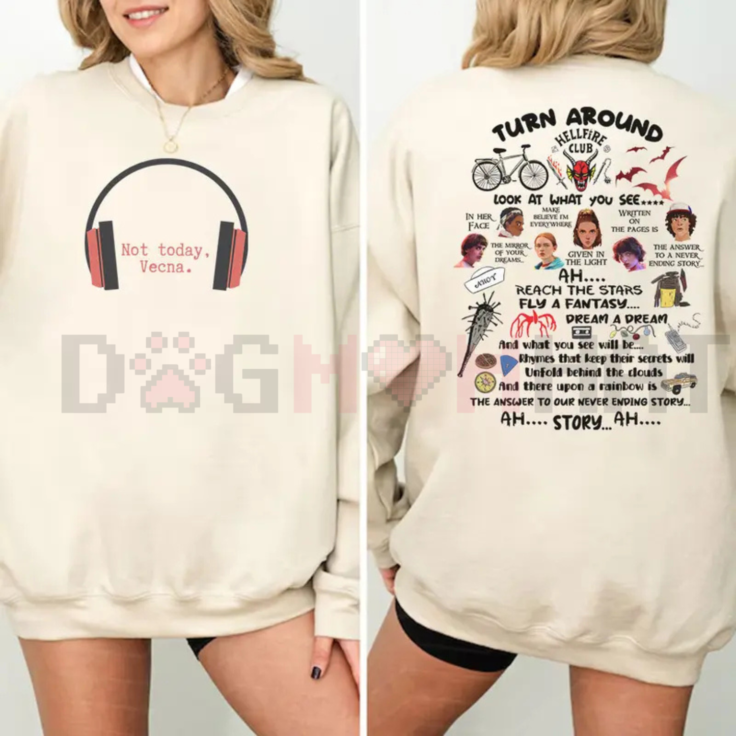 "Not Today Vecna" Funny Sweatshirt