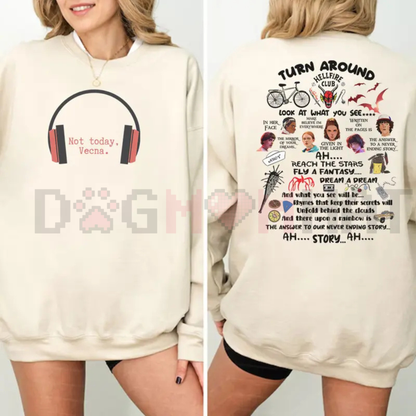 "Not Today Vecna" Funny Sweatshirt