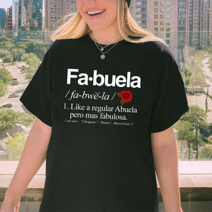 Fabuela Definition Funny Graphic T-Shirt