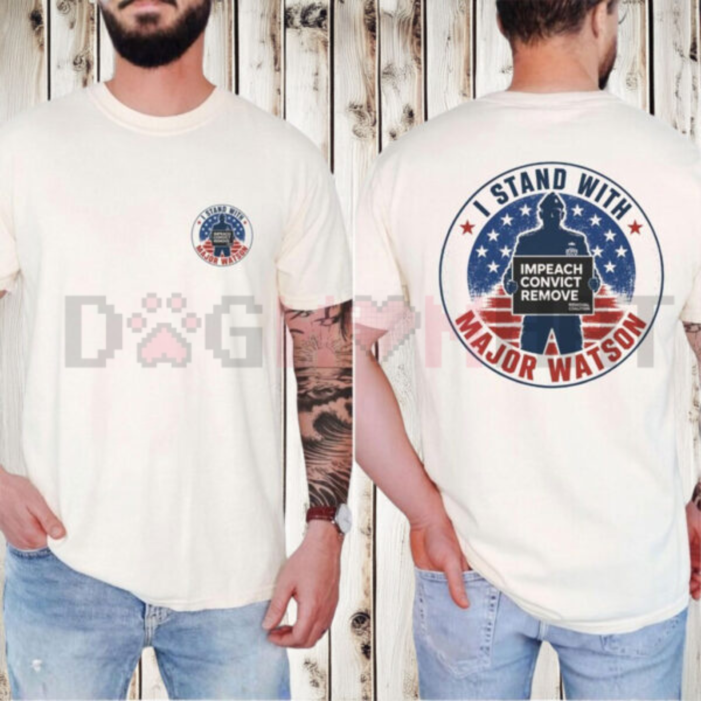 I Stand With Major Watson Shirt - Impeach Convict Remove Freedom Graphic Tee