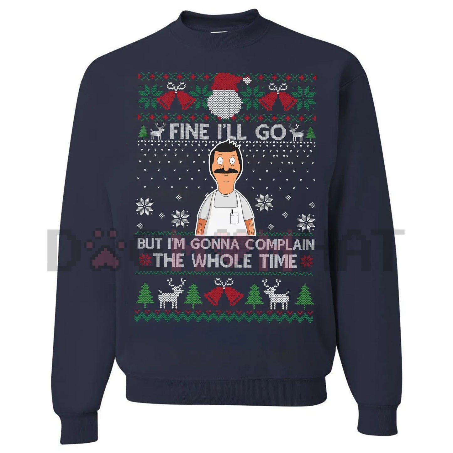 Funny Relatable Holiday Jumper – "I'll Complain The Whole Time" Introvert Christmas Gag Gift