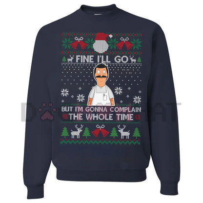 Funny Relatable Holiday Jumper – "I'll Complain The Whole Time" Introvert Christmas Gag Gift