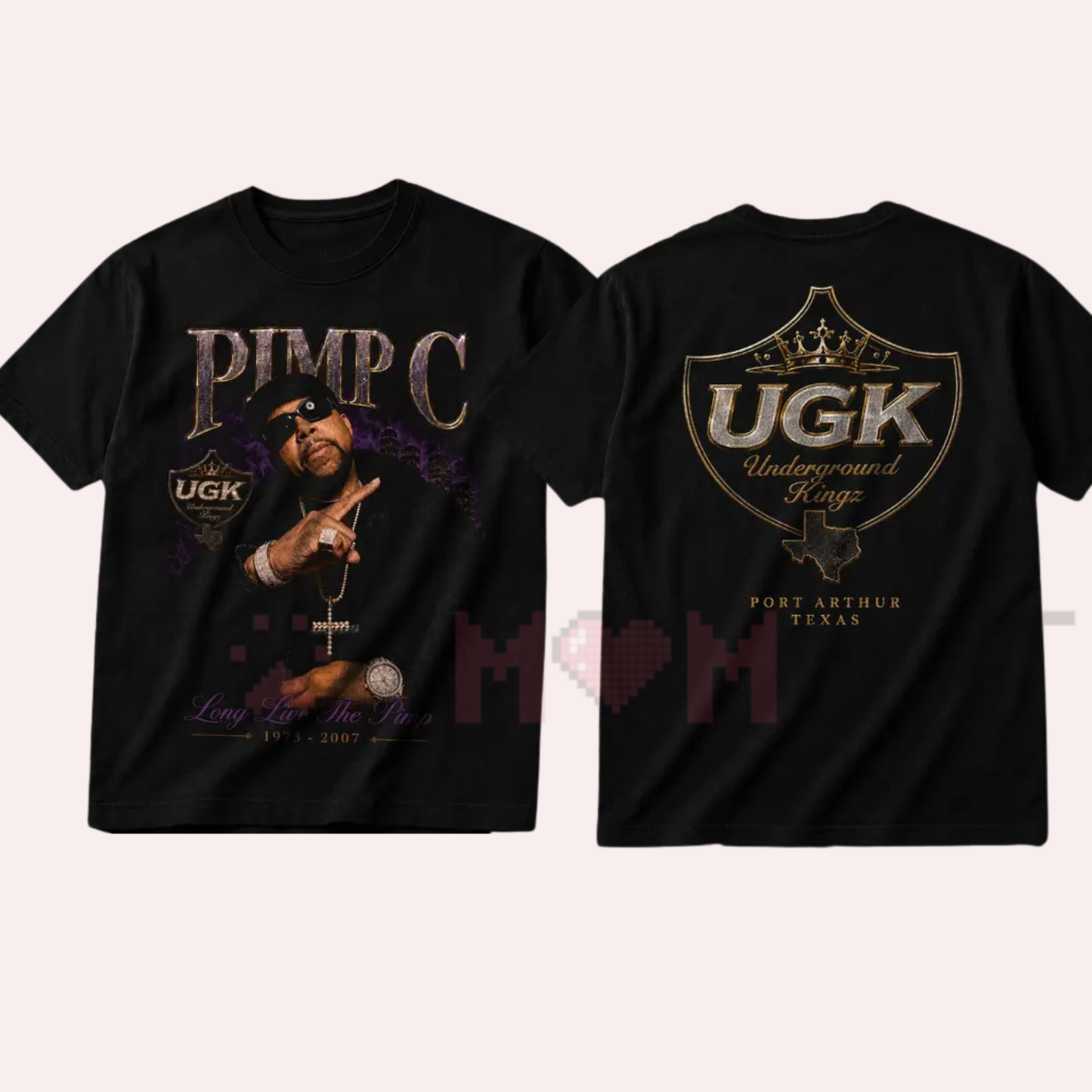 LOCALSAINT Pimp C Long Live The Pimp Heavy Cotton Tee - UGK Texas Rap Merch