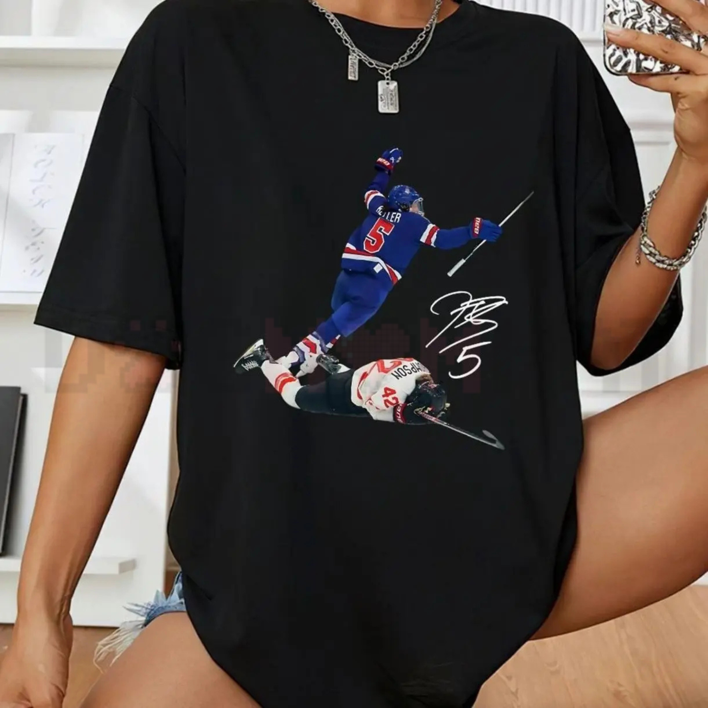 Megan Keller & Hilary Knight Vintage Hockey T-Shirt