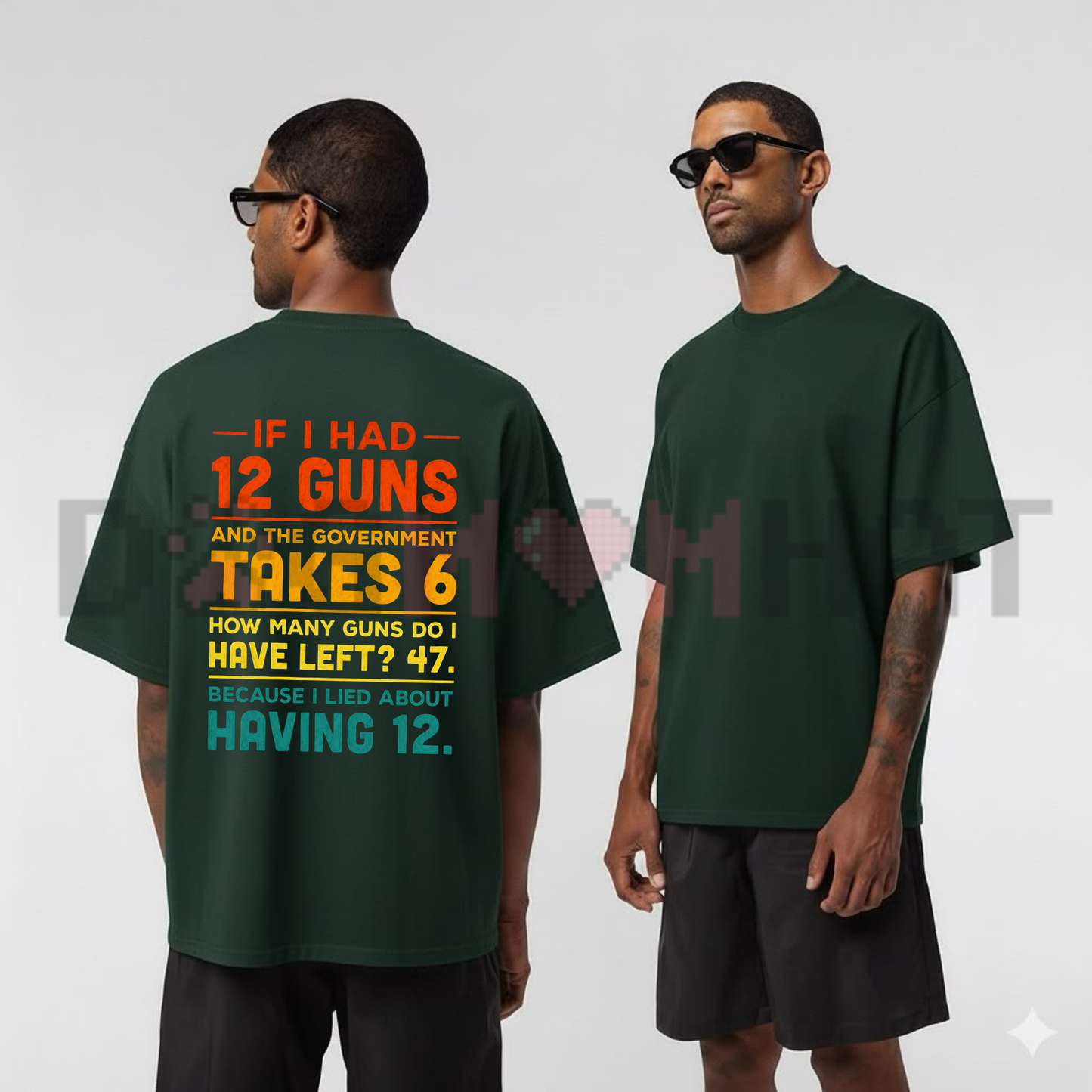 2nd Amendment Math Joke Graphic Tee - Funny Patriotic Gun Humor Soft Cotton Unisex Short Sleeve T-Shirt