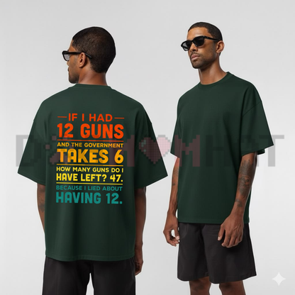2nd Amendment Math Joke Graphic Tee - Funny Patriotic Gun Humor Soft Cotton Unisex Short Sleeve T-Shirt