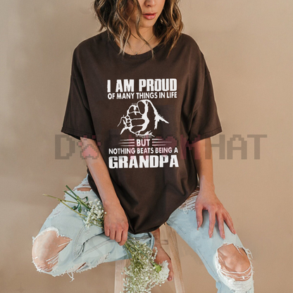 Monogrammed "Proud Of Many Things... Nothing Being A Grandpa" T-Shirt