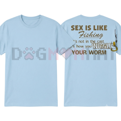 Think Like A Fish Graphic Tee - Funny Weekend Fishing Shirt