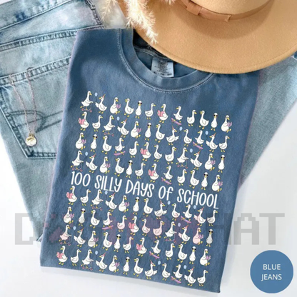 100 Days of Herding Silly Geese T-Shirt