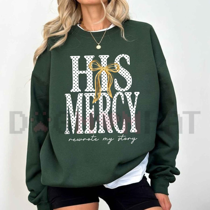 Parke Horizon Sweatshirt – Retro "His Mercies Are New Every Morning" Coyote Graphic Crewneck