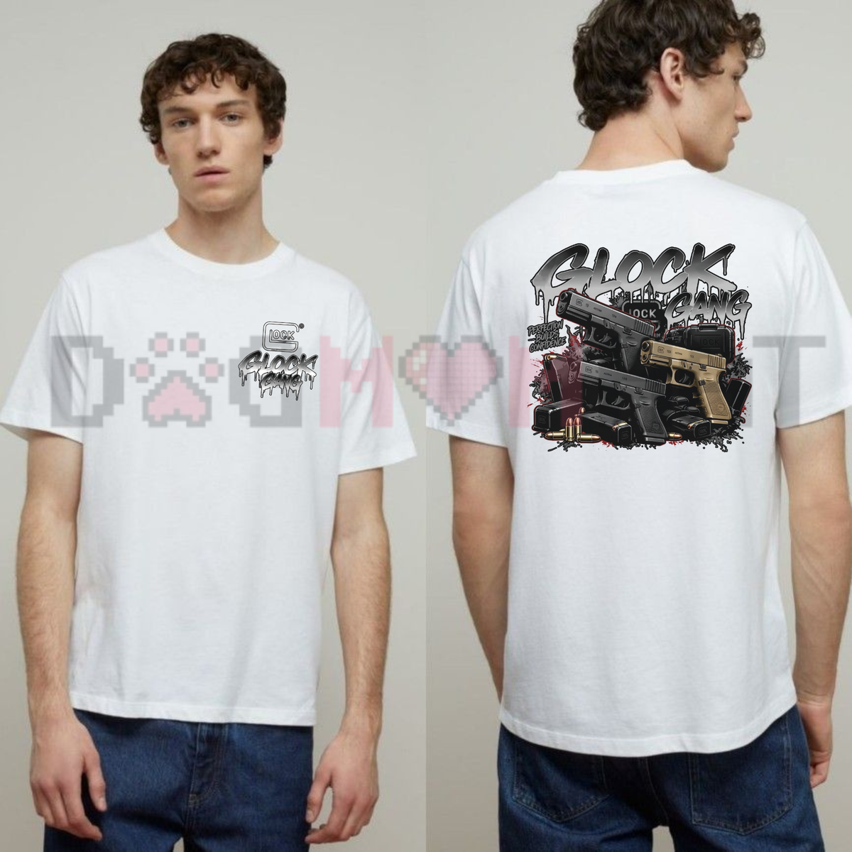"Glock Gang Perfection Builds Confidence" Tactical Graphic Shirt