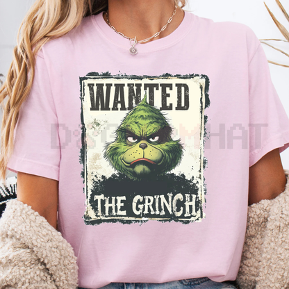 Funny Wanted Grinch Christmas T-Shirt