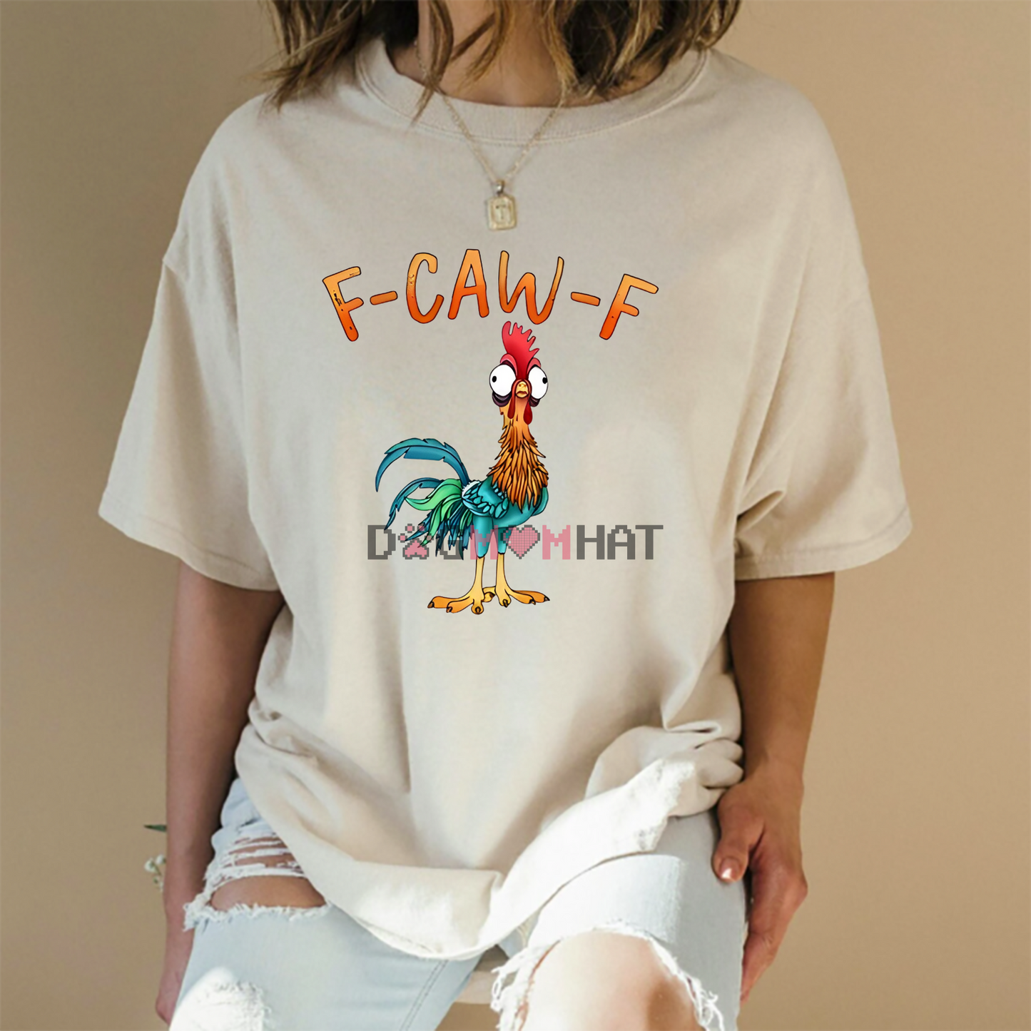 Funny "F-CAW-F" Chicken T-Shirt – Unisex T-Shirt