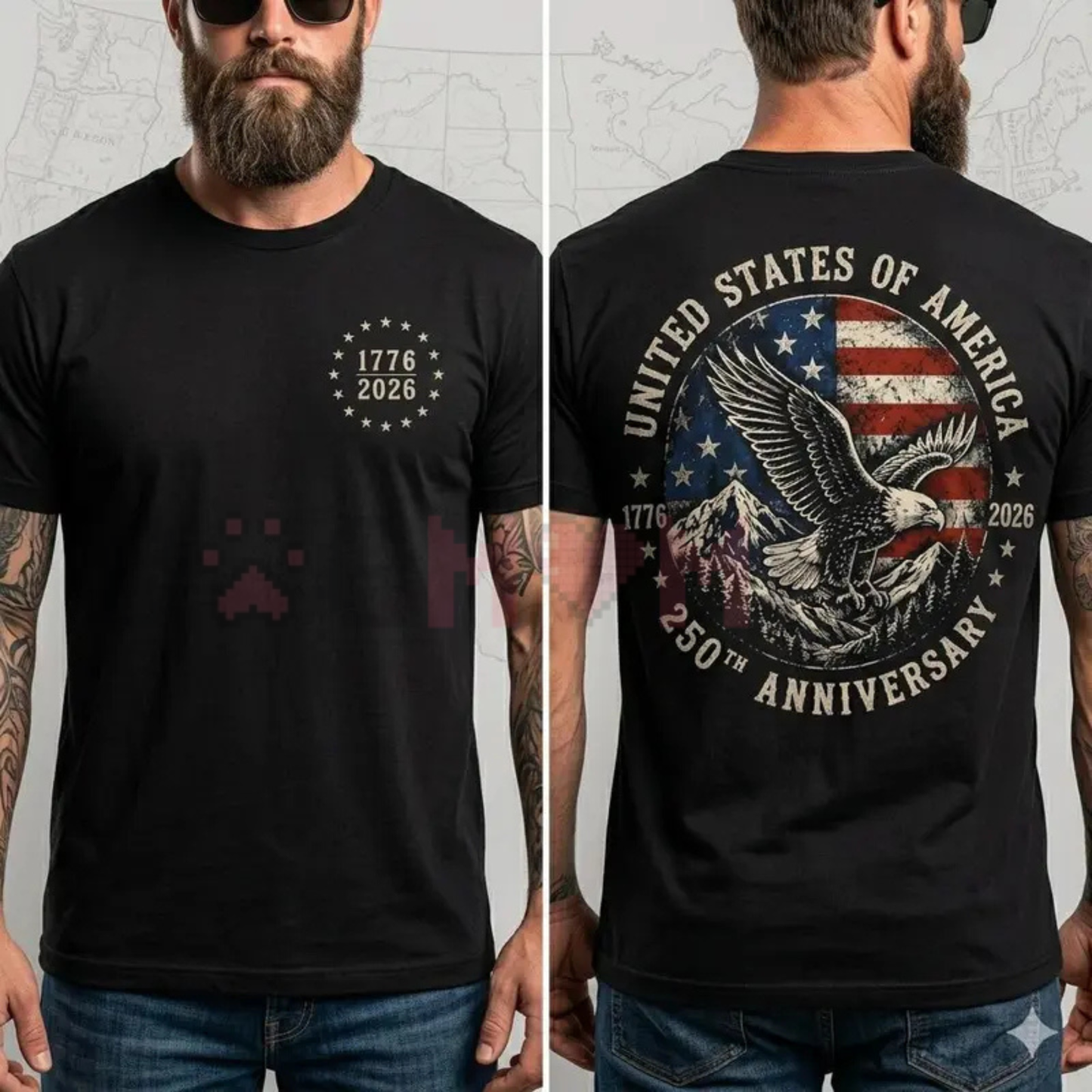 America 250 "Semiquincentennial" Eagle Tee