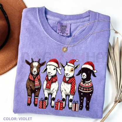 Funny Goat 'Happy Holla-Days' Comfort Colors® Tee