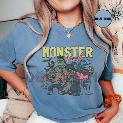 Retro Halloween Comfort Colors Shirt – Monster Mash T-Shirt, Vintage Ghost Tee