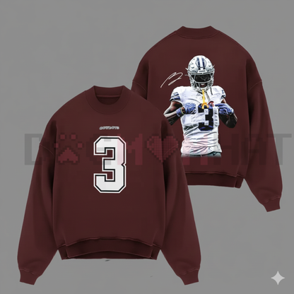 George Pickens "3 Celly" Cotton Sweatshirt