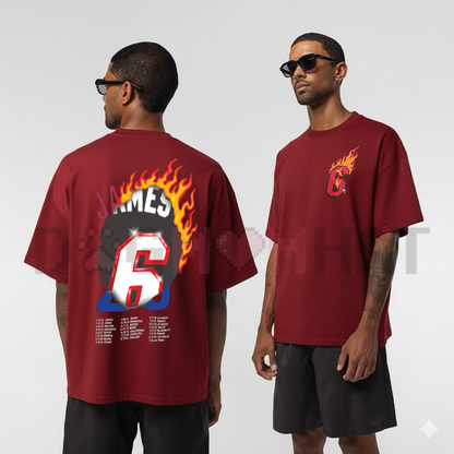 King James "Good Intentions" Max90 Heavyweight Tee - Vintage Basketball Culture Shirt