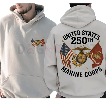 USMC 250 Years Commemorative Hoodie