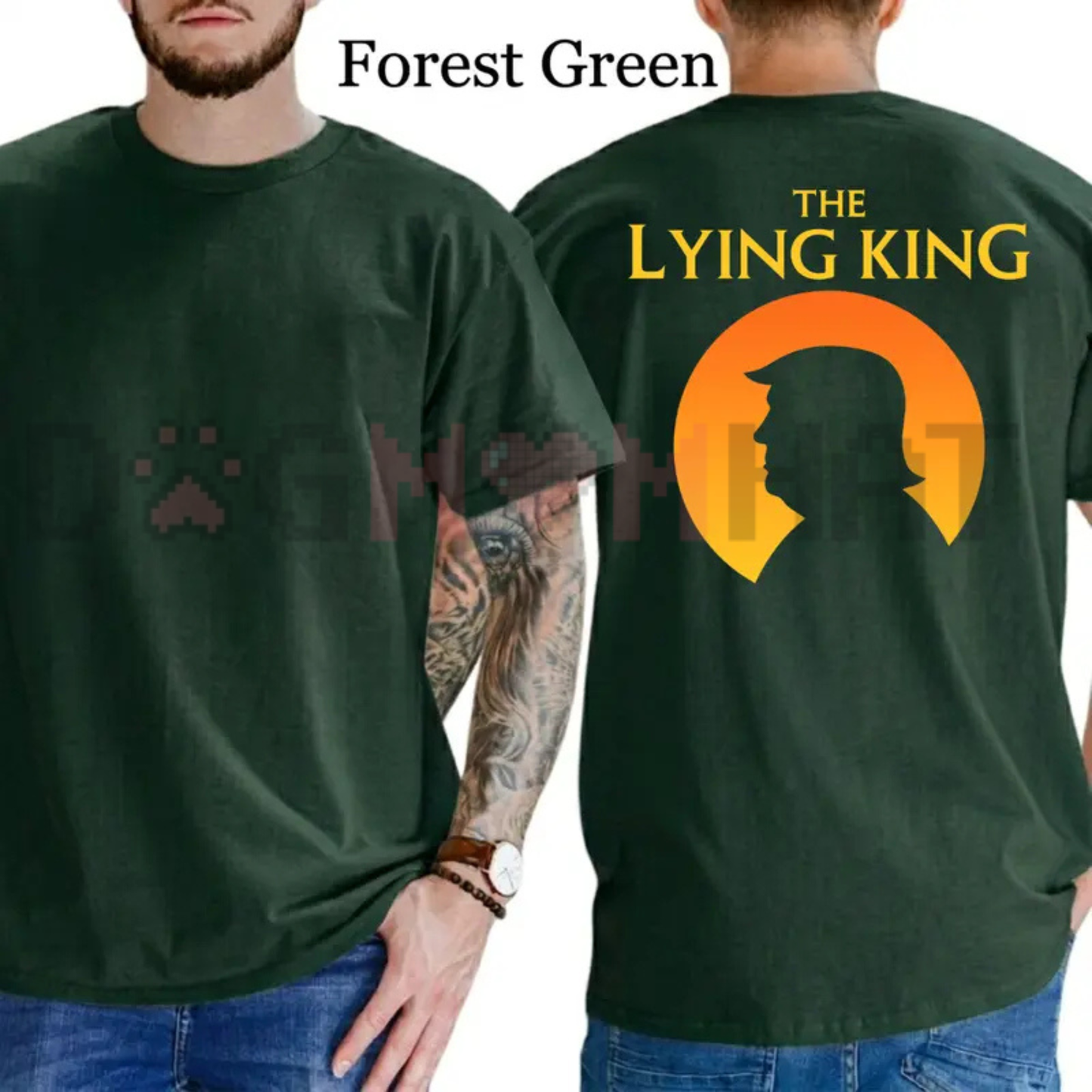 Savannah Parody Humor Graphic Tee - The Lying King Sarcastic Pure Cotton Unisex T-Shirt