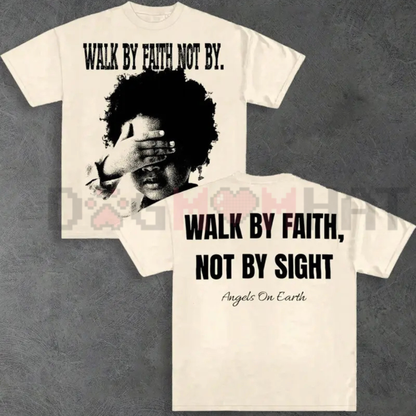 Aesthetic Scripture Verse Streetwear Tee - Casual Faith-Based Graphic Round Neck Shirt