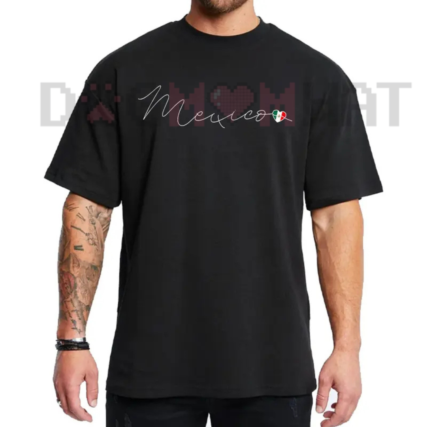 Simple Love Mexican Lowrider Style Graphic Tee