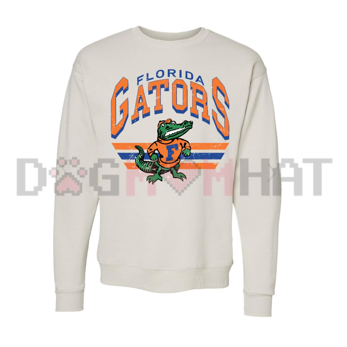 Vintage Retro College Football Sweatshirt – Ash Grey Game Day Crewneck