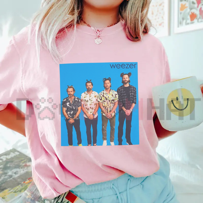 Blue Album Parody Hunter Squad Unisex T-Shirt - Funny TV Fandom Graphic Tee